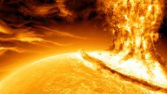 Sun explosions solar flares