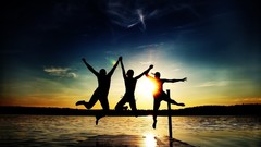 Sun freedom jumping arms