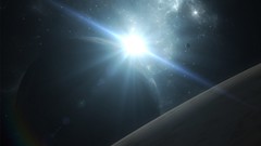 Sun light outer space