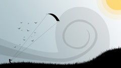 Sun minimalistic Birds vectors