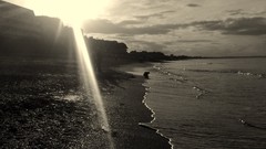 Sun monochrome skyscapes greyscale