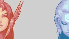 Sun moon League of Legends Diana Leona solari Lunari