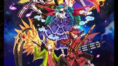 Sun moon weapons wings Anime Swords multicolor machine gun 