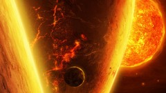 Sun planets digital art