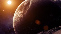 Sun planets galaxies outer space