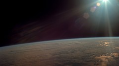 Sun Satellite Earth skies outer space International Space 