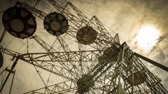 Sun skies ferris wheels