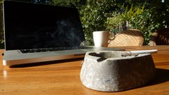 Sun smoke ritual morning MacBook Cigarettes sunlight macbook pro