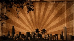 Sun sunlight cityscapes city skyline