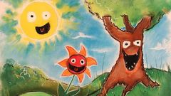 Sun Trees happy funny