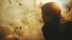 Sun War woman explosion explosions lonely sad redheads portraits