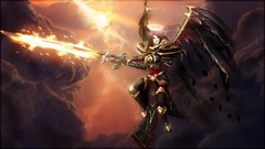 Sun wings Swords Elite angels crimson halo League of Legends 