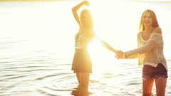 Sun woman blondes models