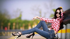 Sun woman Parks asians Korean