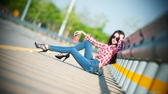 Sun woman Parks asians Korean