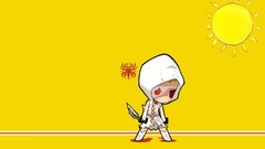 Sun yellow eyepatch Knives