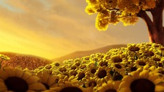Sunflowers 3d