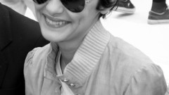 Sunglasses Audrey Tautou grayscale