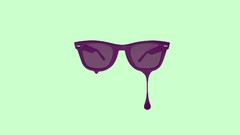 Sunglasses minimalistic Simple Background