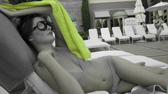 Sunglasses towels selective coloring