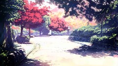 sunlight Spirited Away Anime Trees Park Plants outdoors