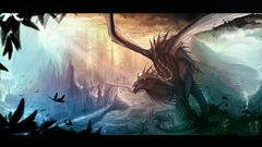 Sunlight Wyrm cityscapes Dragons