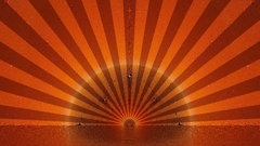 Sunrise abstract widescreen asian