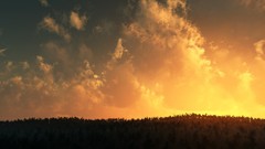 Sunrise clouds Landscapes forests