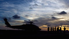 Sunrise Helicopters military silhouettes