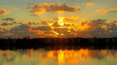 Sunrise Lake sky sun