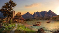 Sunrise Mountains House skies