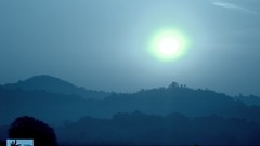 Sunrise Mountains India blue skies