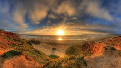 Sunrise Mountains Landscapes nature