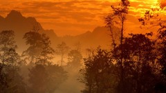 Sunrise Mountains Landscapes nature