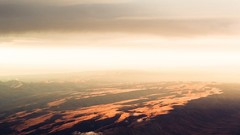 Sunrise Mountains New Zealand aerial view