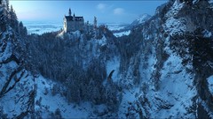 Sunrise Mountains spring lakes Castles indoors