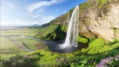 Sunrise Mountains spring lakes Castles indoors trains