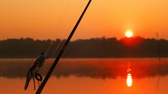 Sunrise nature fishing lakes