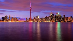 Sunrise nature lights Canada Toronto architecture buildings 