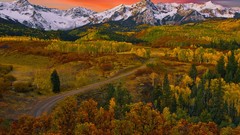 Sunrise nature Mountains Colorado san juan