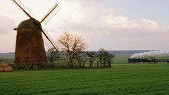 Sunrise nature Steam train
