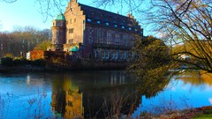 Sunrise nature sun Park lakes Castles forests