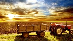 Sunrise nature tractors