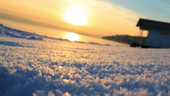 Sunrise nature winter