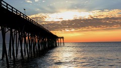 Sunrise ocean piers Beaches