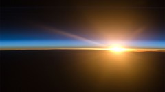 Sunrise outer space