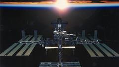 Sunrise outer space Earth