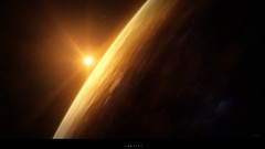 Sunrise planets outer space