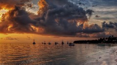 Sunrise sand Beaches multiscreen Eyefinity