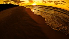 Sunrise sand nature ocean Beaches